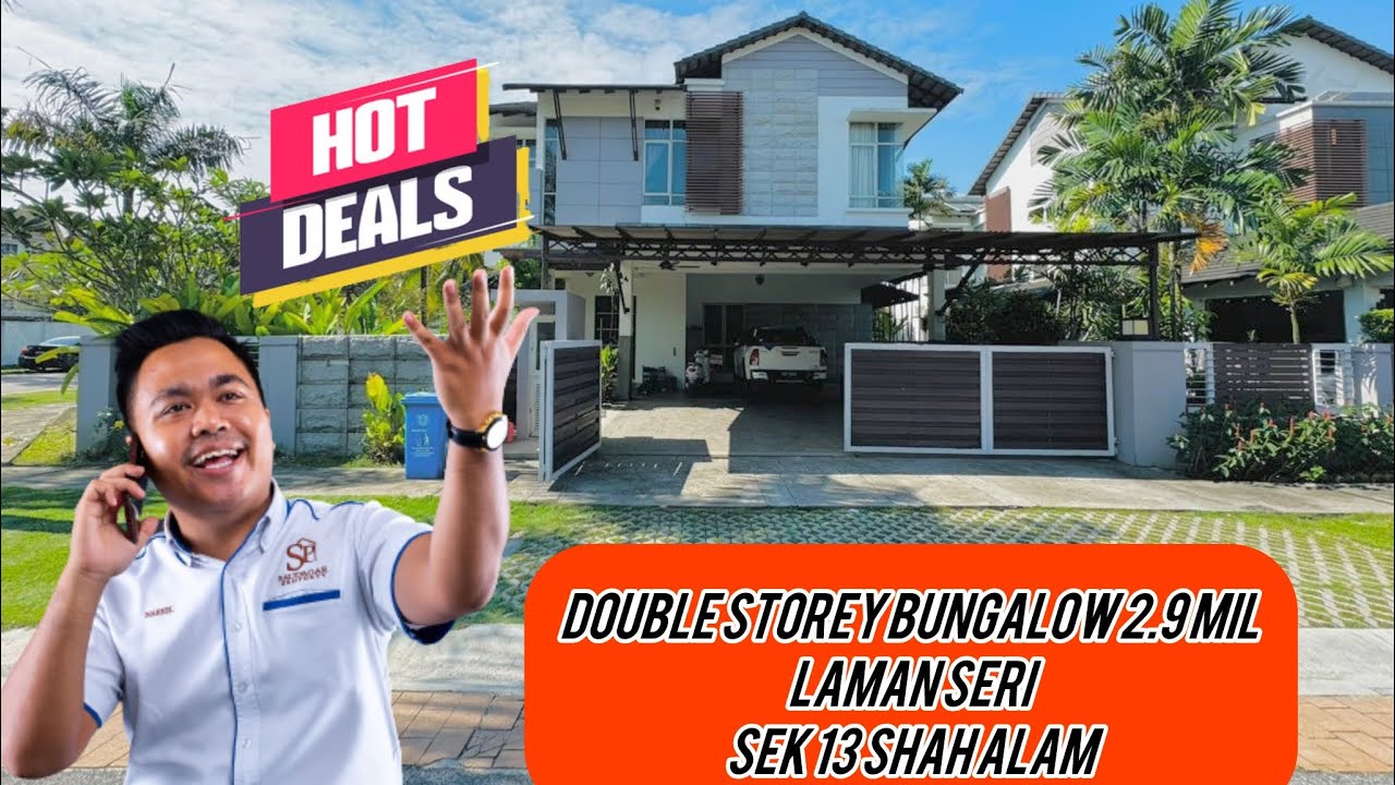 Rumah Mewah di Shah Alam – Bungalow Double Storey Eksklusif! CANTIK NI 🔥🔥