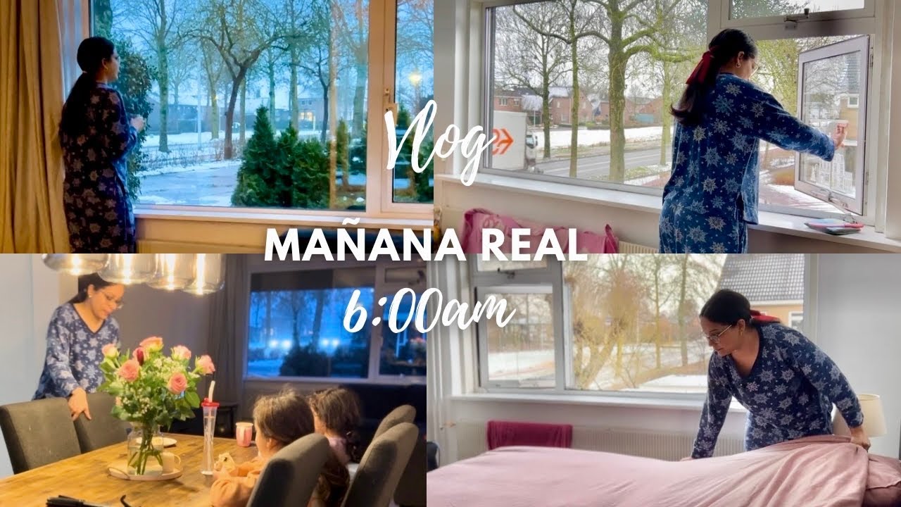 MI VIDA EN HOLANDA 🇳🇱 | Rutina de mañana real en un día frío con mis hijas