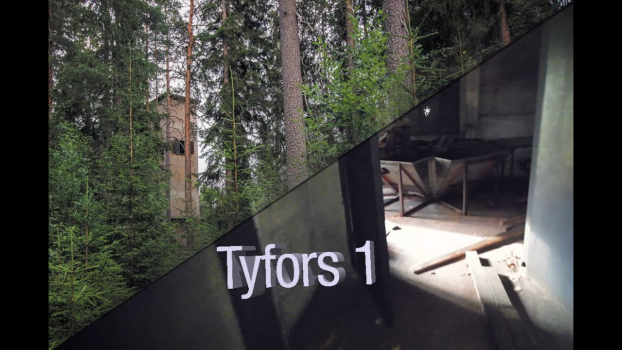 Utforskar övergiven fabrik i skogen