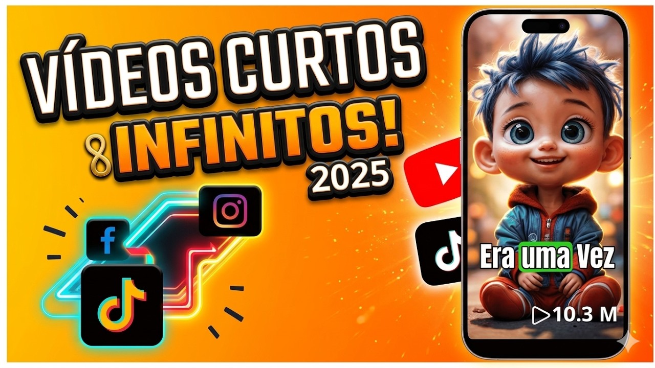 [ Tutorial Completo ] Como Criar Vídeos Curtos Infinitos e 100 % Grátis!