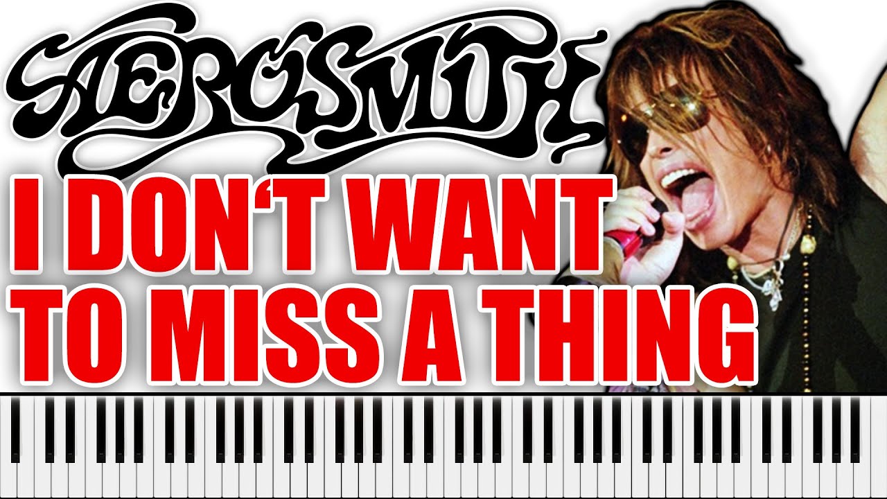 AEROSMITH - I Don't Want To Miss A Thing | PIANO COVER (Steven Tyler's vocals)