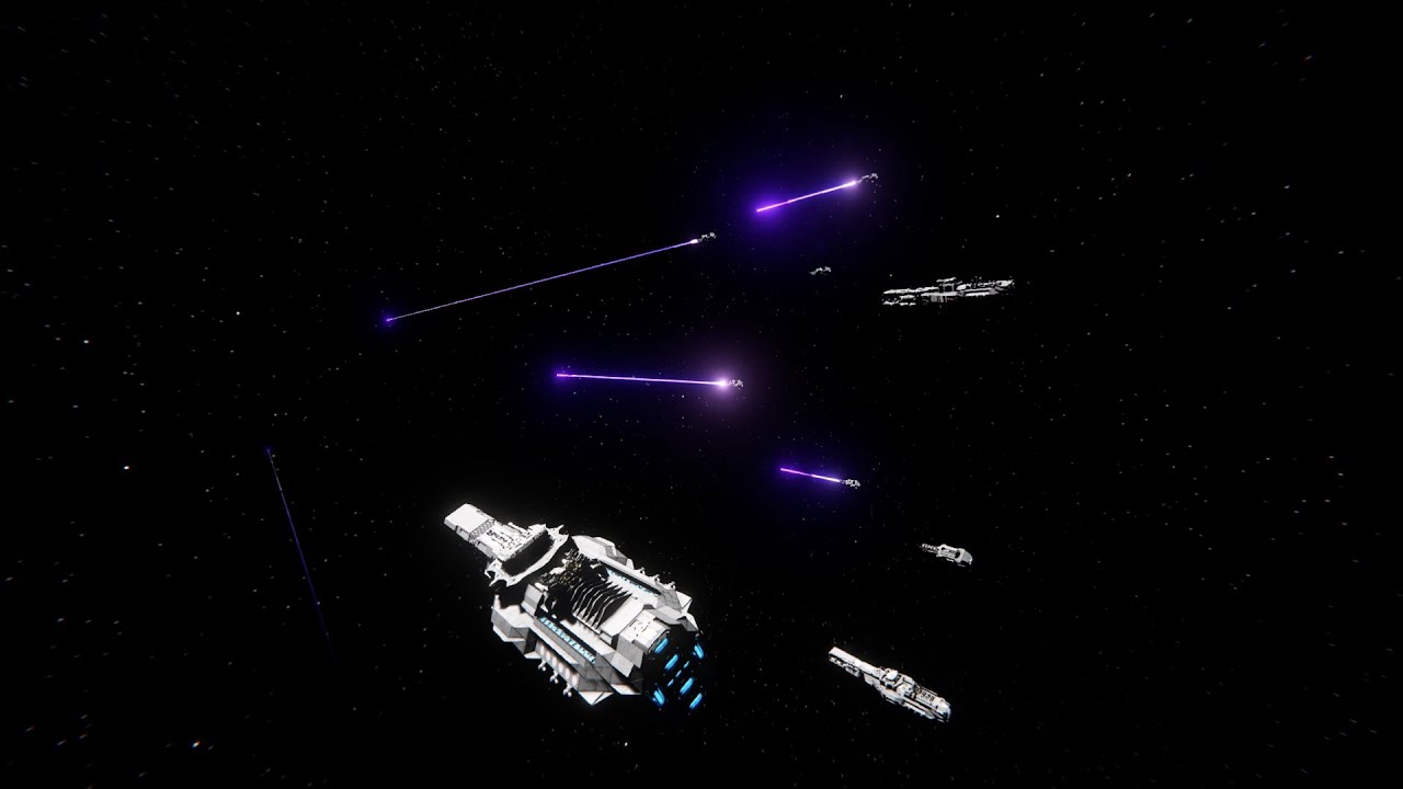 Space engineers: Banesword/Skyshield ODG versus raider fleet