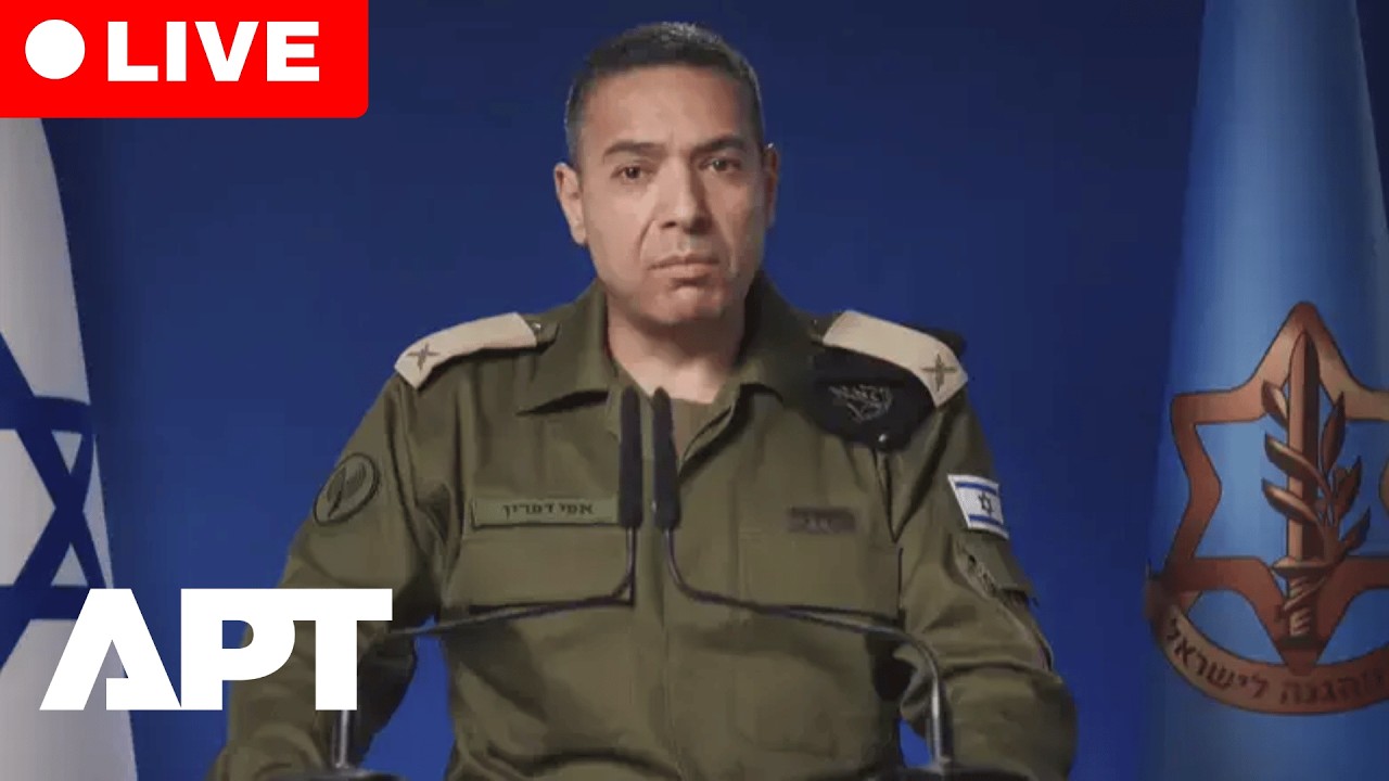 LIVE: Israeli Army Spokesperson Brig. Gen. Effie Defrin Briefs Media on Iran Conflict | APT