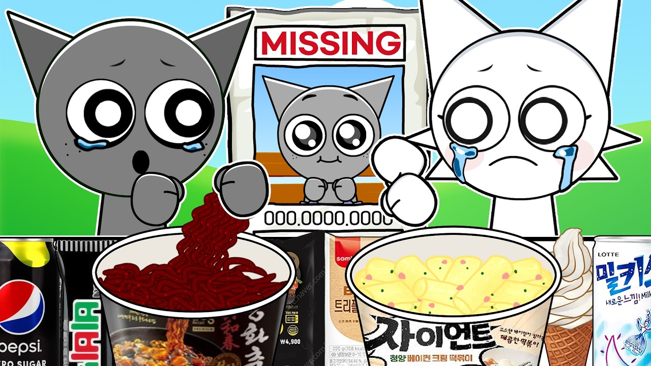 BABY GRAY IS MISSING...! Incredibox Sprunki - Convenience Store GRAY WHITE MUKBANG Animation | ASMR