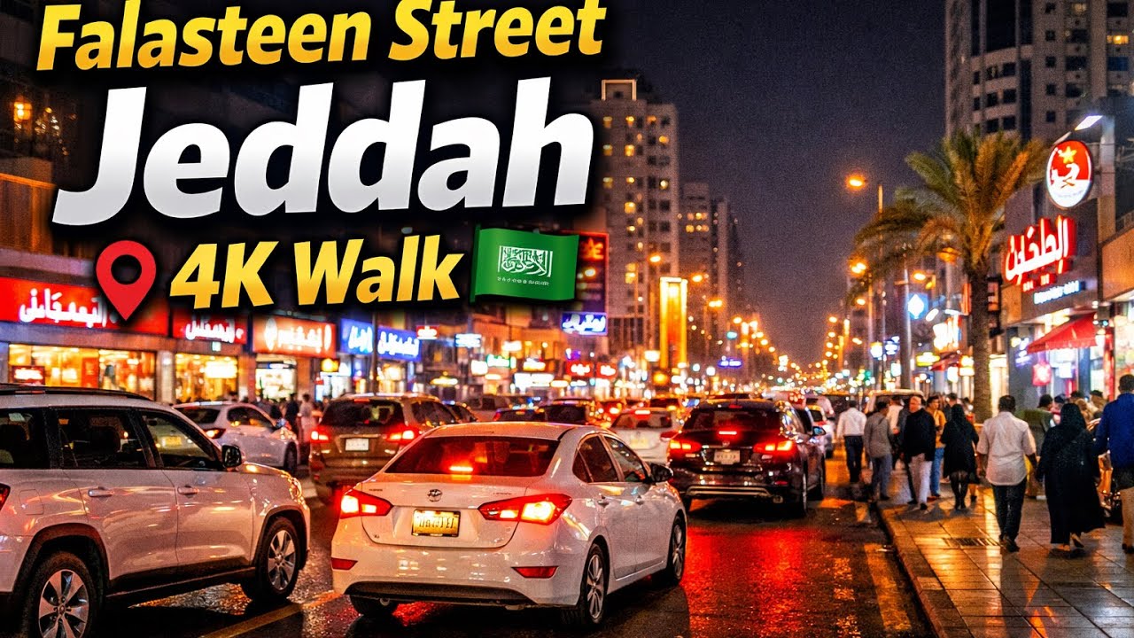 Falasteen Street Jeddah 🇸🇦 | 4K Walking Tour | Hidden Saudi Arabia