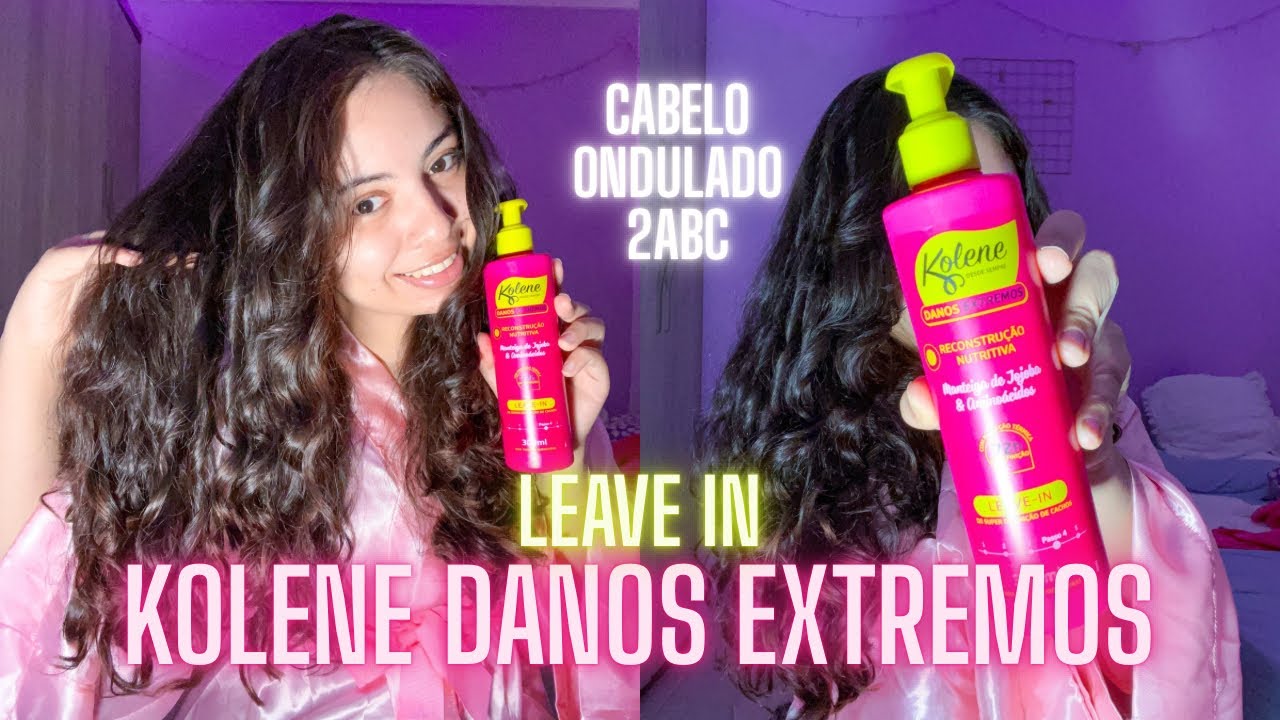 Testando o LEAVE IN DANOS EXTREMOS da KOLENE | Evelyn ✨