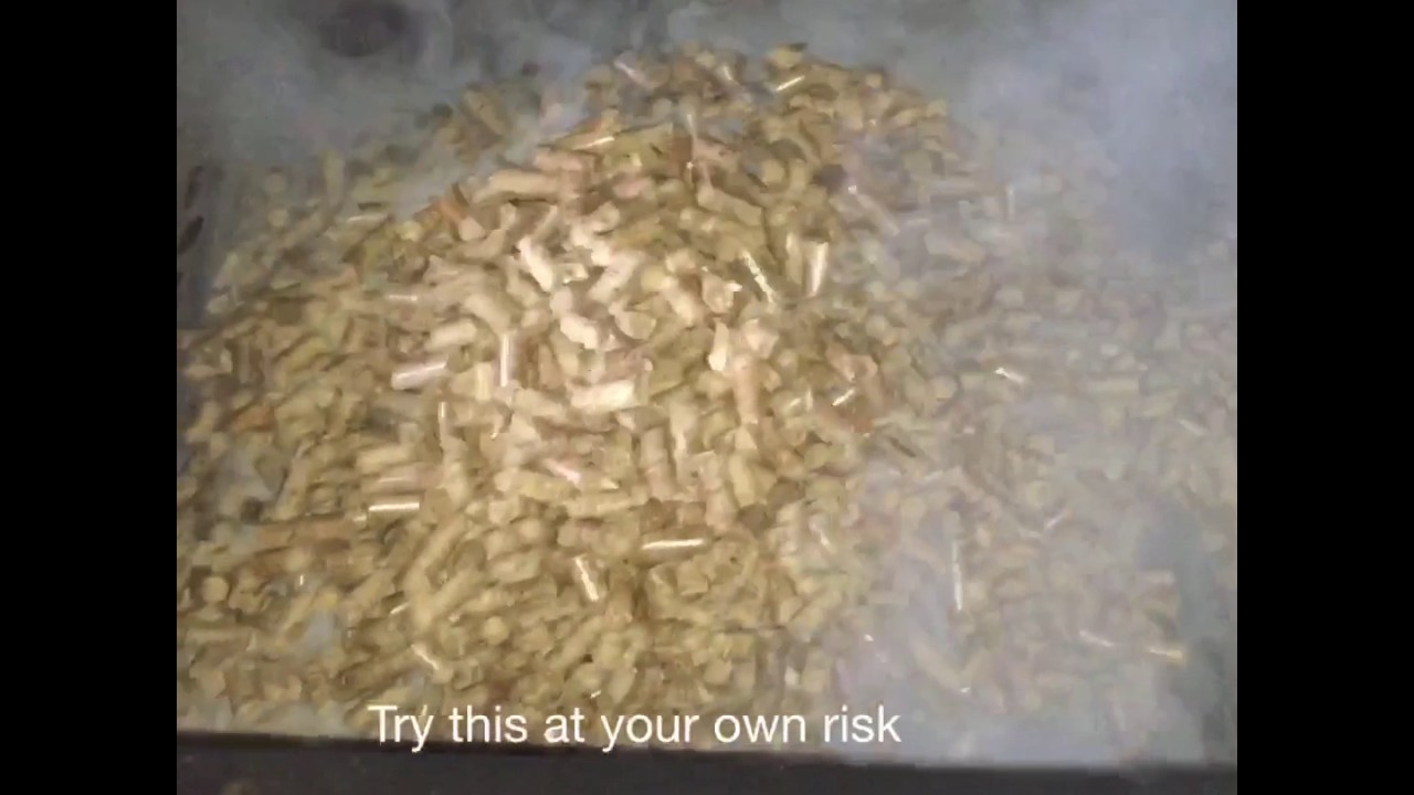 Burning pellets in an ordinary wood stove