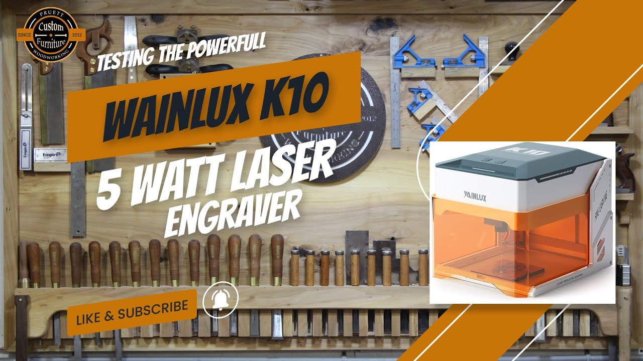 Testing the Wainlux k10 laser engraver: #laserengraving #laser #woodworking