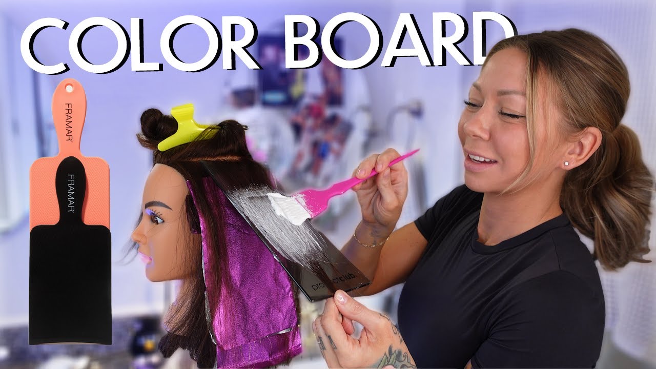 how to use a foil/balayage board