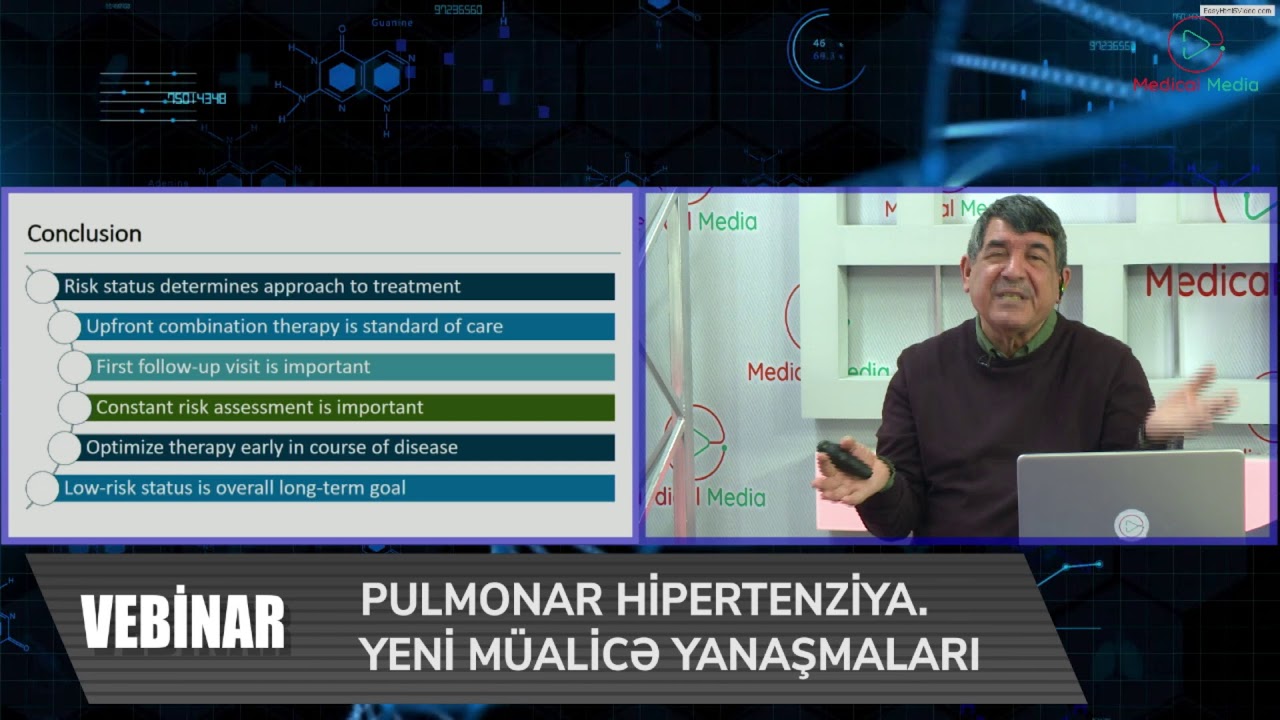 Pulmonologiya saatı - Pulmonar hipertenziya. Yeni m&uuml;alicə yanaşmaları