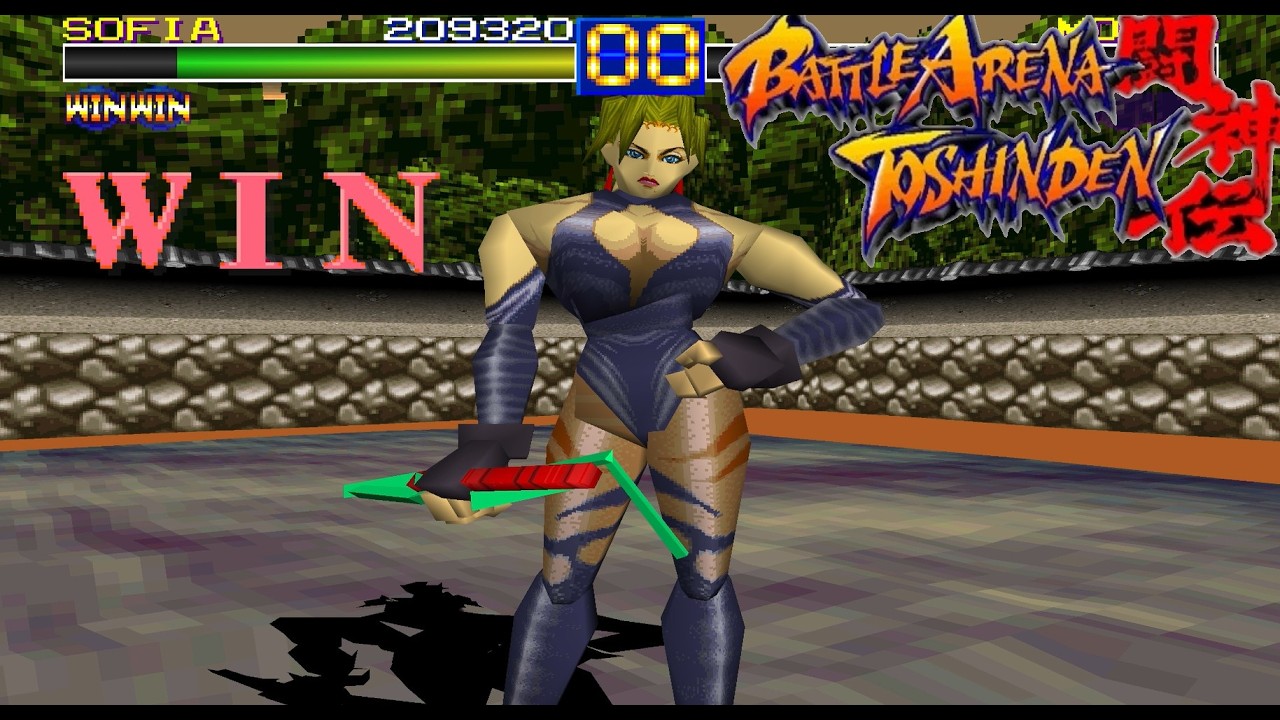 Battle Arena Toshinden |PS1| - Sofia Arcade |Hardest Difficulty| 1080p