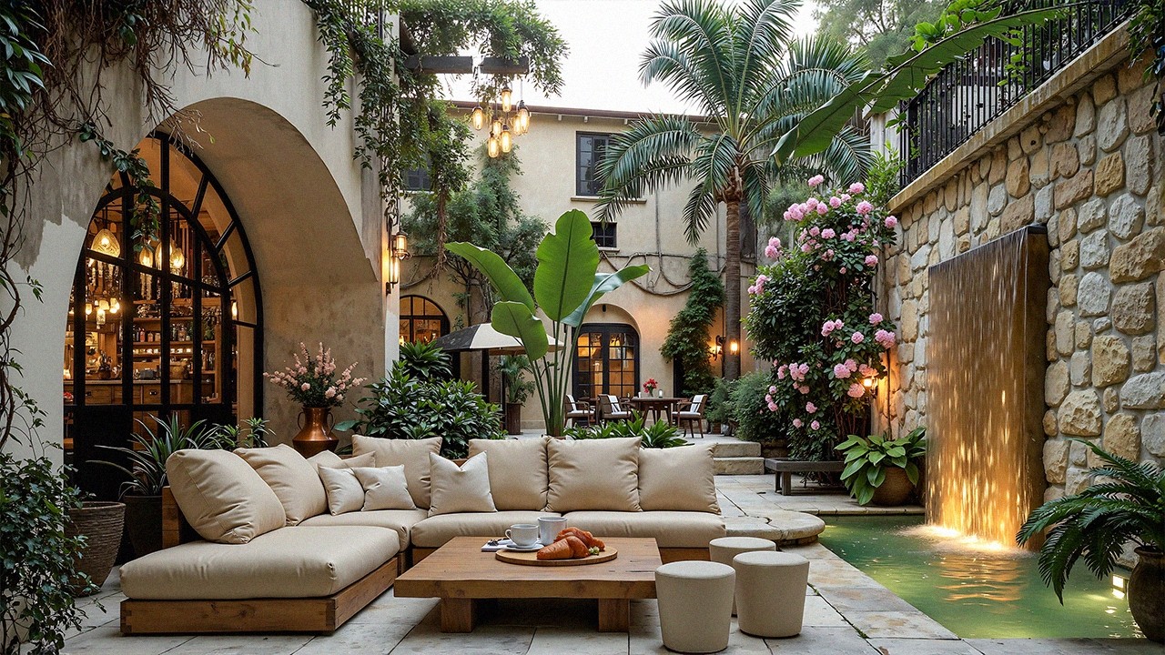 Soft Jazz in a Cozy Courtyard 🌿 Gentle Jazz & Simple Relax For Quiet Moments