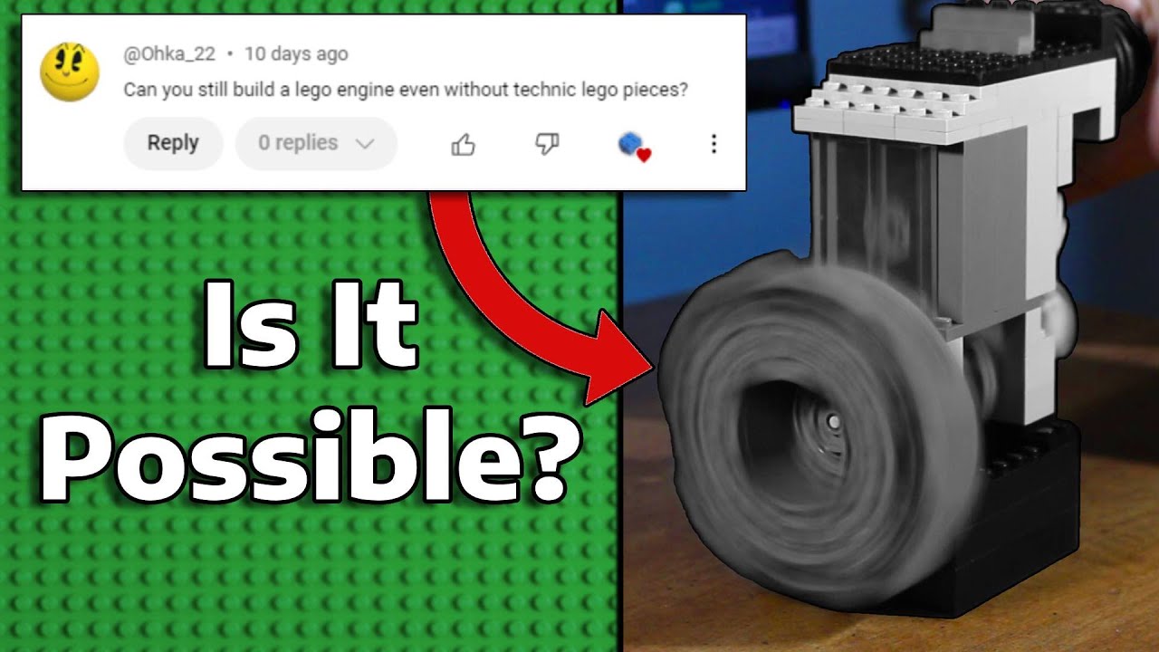 I Built a LEGO Vacuum Engine With NO Technic Pieces!