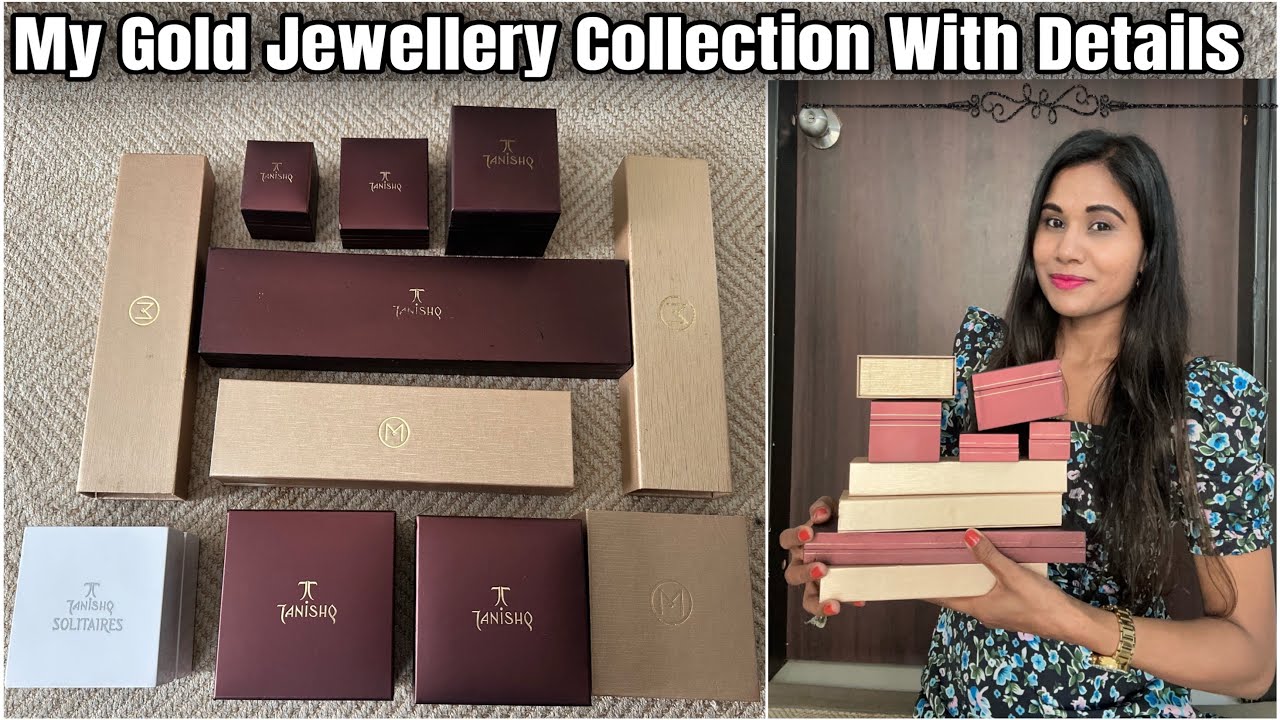 My 22Kt Gold Jewellery Collection From Tanishq & Malabar😍! My Everyday Wear Jewellery! My Jewellery!