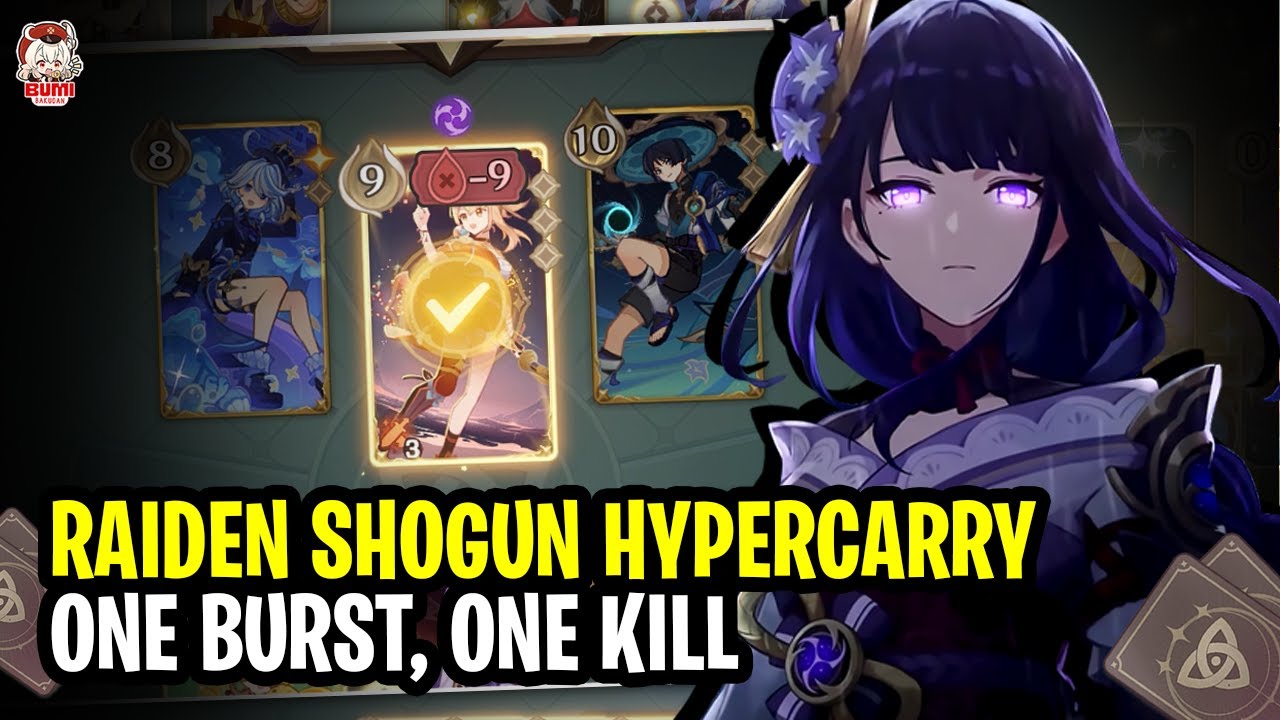 INSANE RAIDEN SHOGUN HYPERCARRY | Genshin TCG
