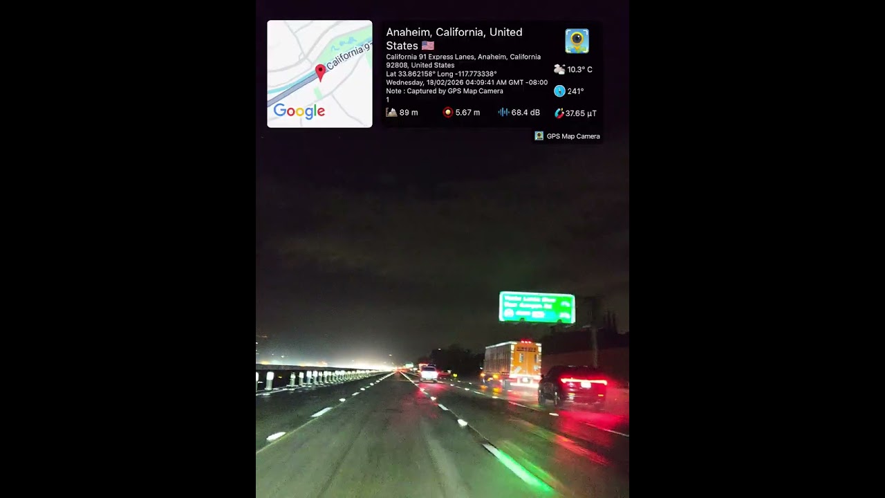 #Daily #Drive #Dashcam #South California, #USA#Los Angeles #Rainy and #Stormy #Night