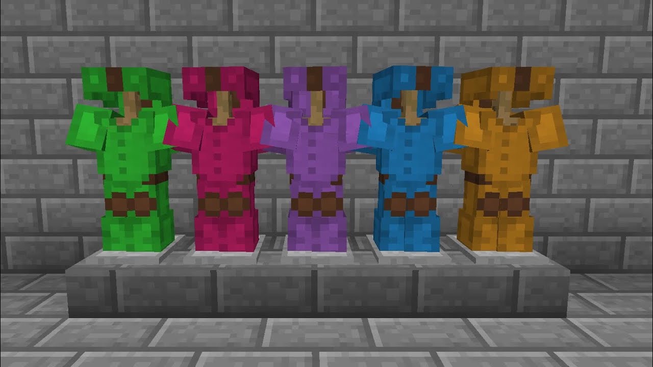 Comment faire une armure de cuir colorée sur MINECRAFT...