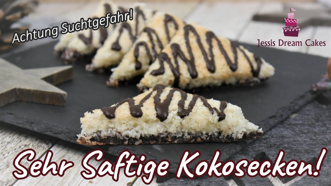 Saftige Kokosecken / Schnelle & Super Leckere Kokosplätzchen / Weihnachtsplätzchen☃️