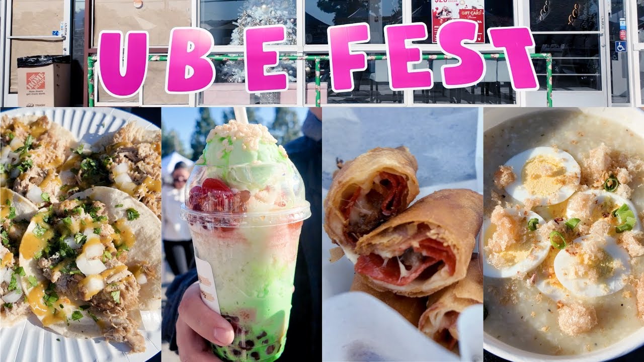 Long Beach Ube Festival 2024 | Filipino Food Market | Everything I Ate