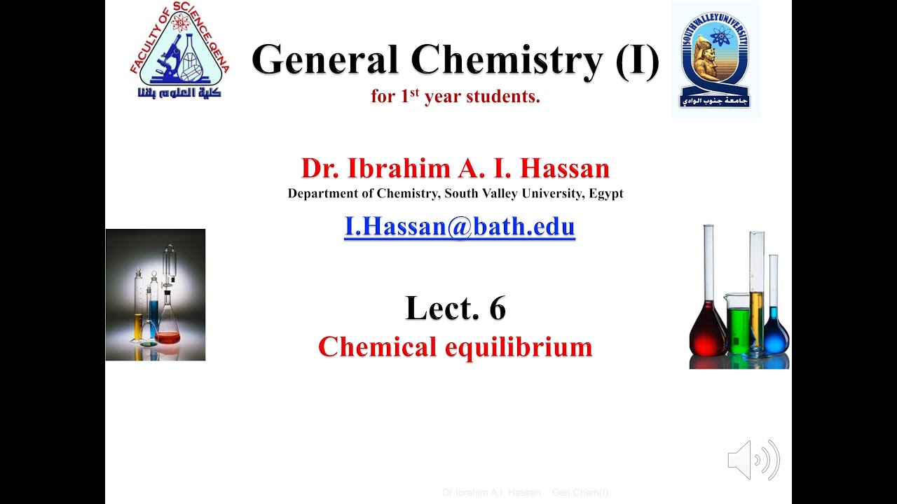 Lect.6: Chemical Equilibrium (General Chemistry I)