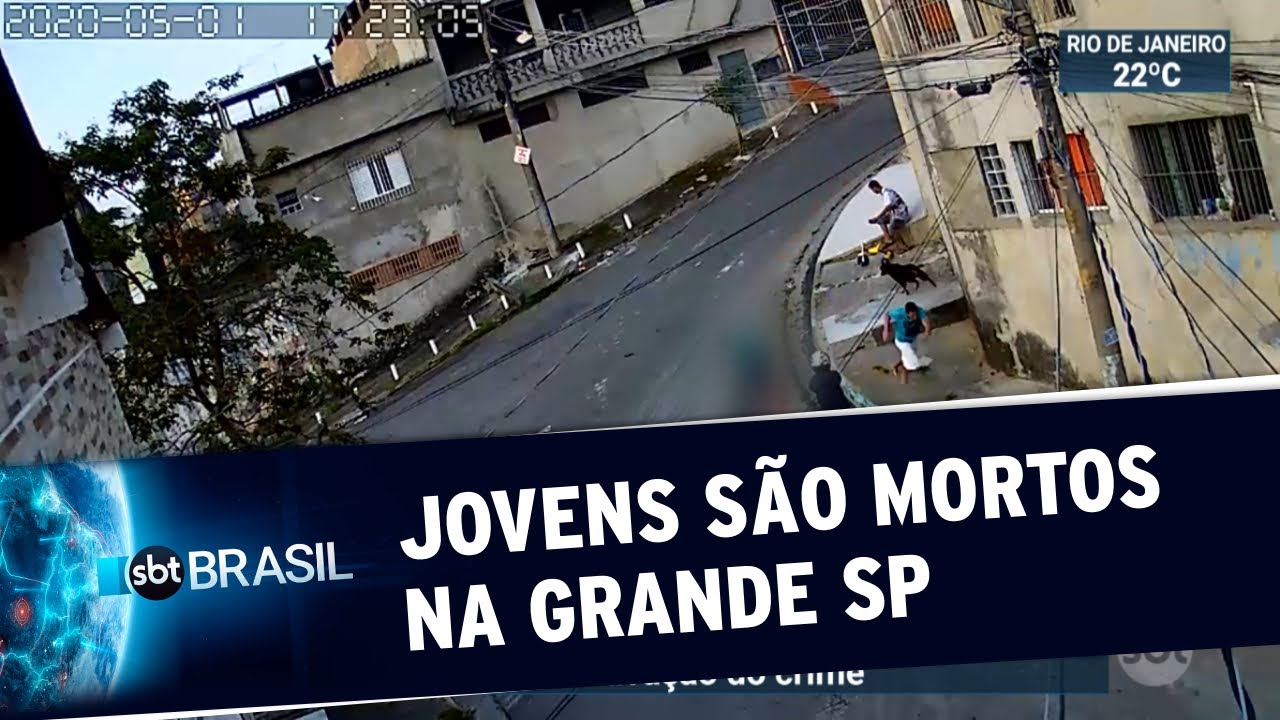 C&acirc;mera flagra assassinato de jovens na Grande S&atilde;o Paulo | SBT Brasil (02/05/20)