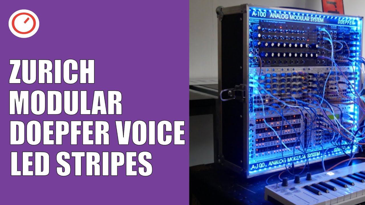 Doepfer A-111-6 Synth Voice & A LED Eurorack Light Show | Zurich Modular 2019 | SYNTH ANATOMY