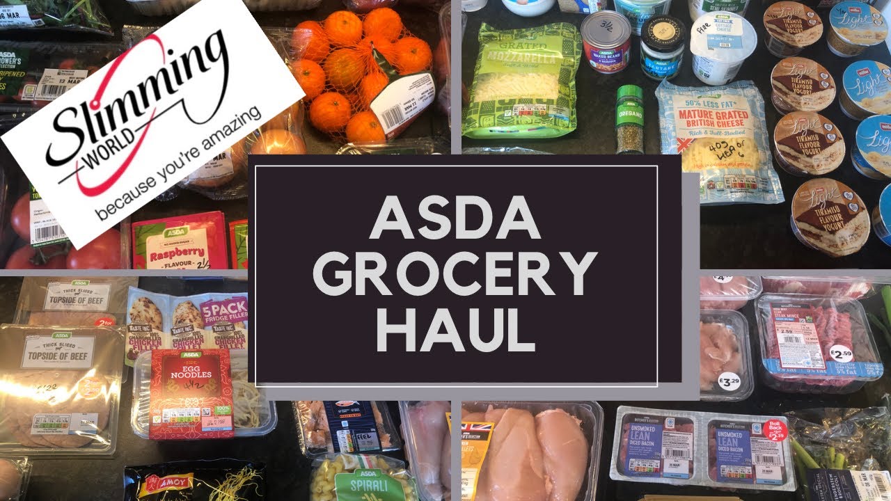 Slimming World Asda Grocery haul for weightloss | Family of 4 | All syn values included | March 2021