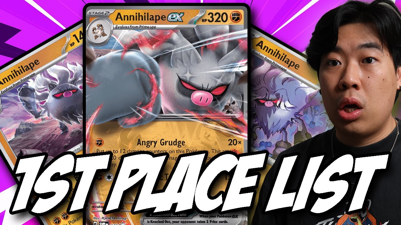 Эта колода, в которой есть 3 разных варианта Annihilape, заняла 1-е место в Японии | Pokémon TCG ...