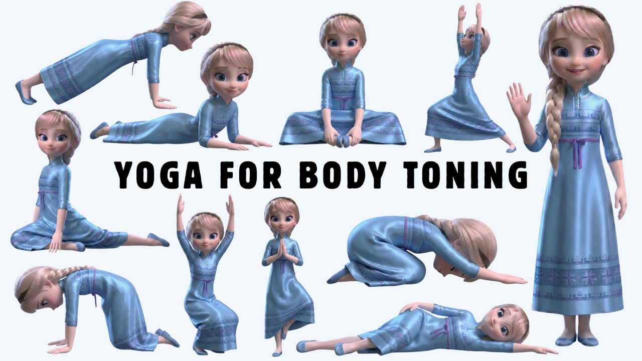 Frozen Yoga for Body Toning With ELSA | Yoga for Children | Christmas Yoga | Yoga With Bella