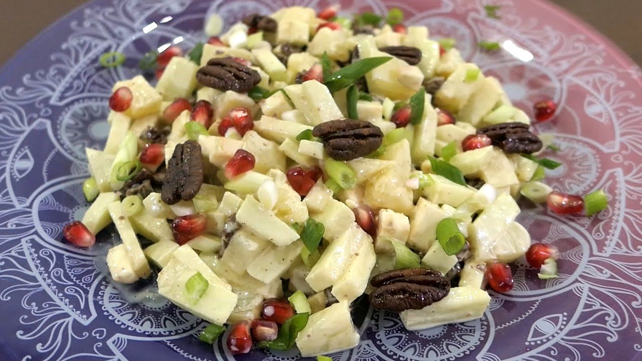 СВЕЖИЙ салат с АНАНАСОМ и ЯБЛОКОМ 🍍