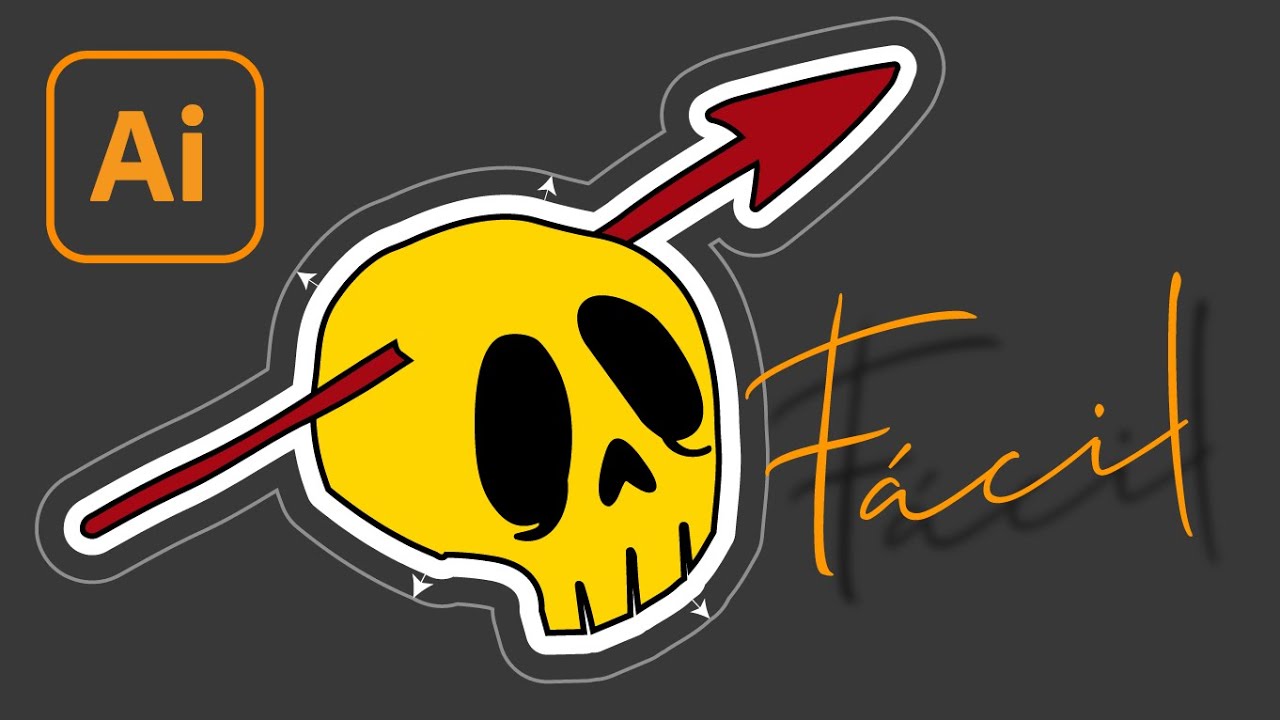 Diseñar stickers en Illustrator - Técnica PRO