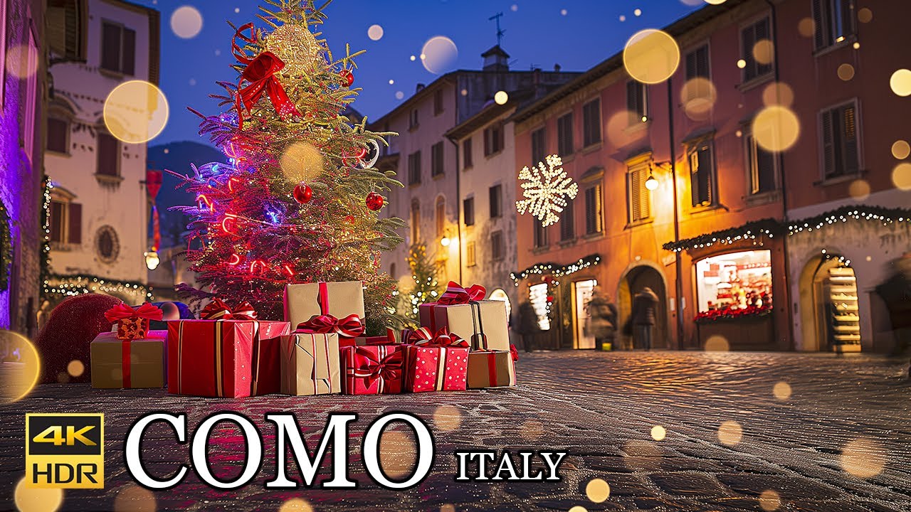 Magical Christmas Evening Walk Tour in Como, Italy 🎄✨