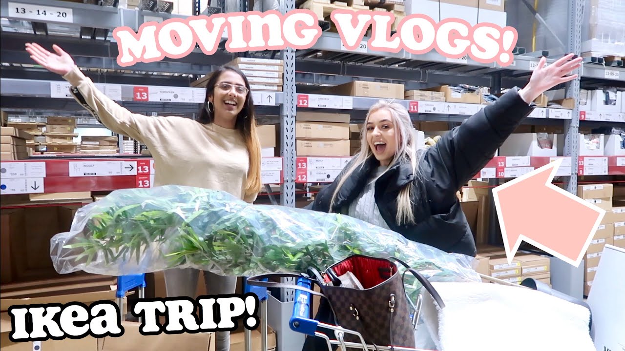 OUR FIRST MOVING VLOG! IKEA SHOPPING FOR MY BRAND NEW BEDROOM!
