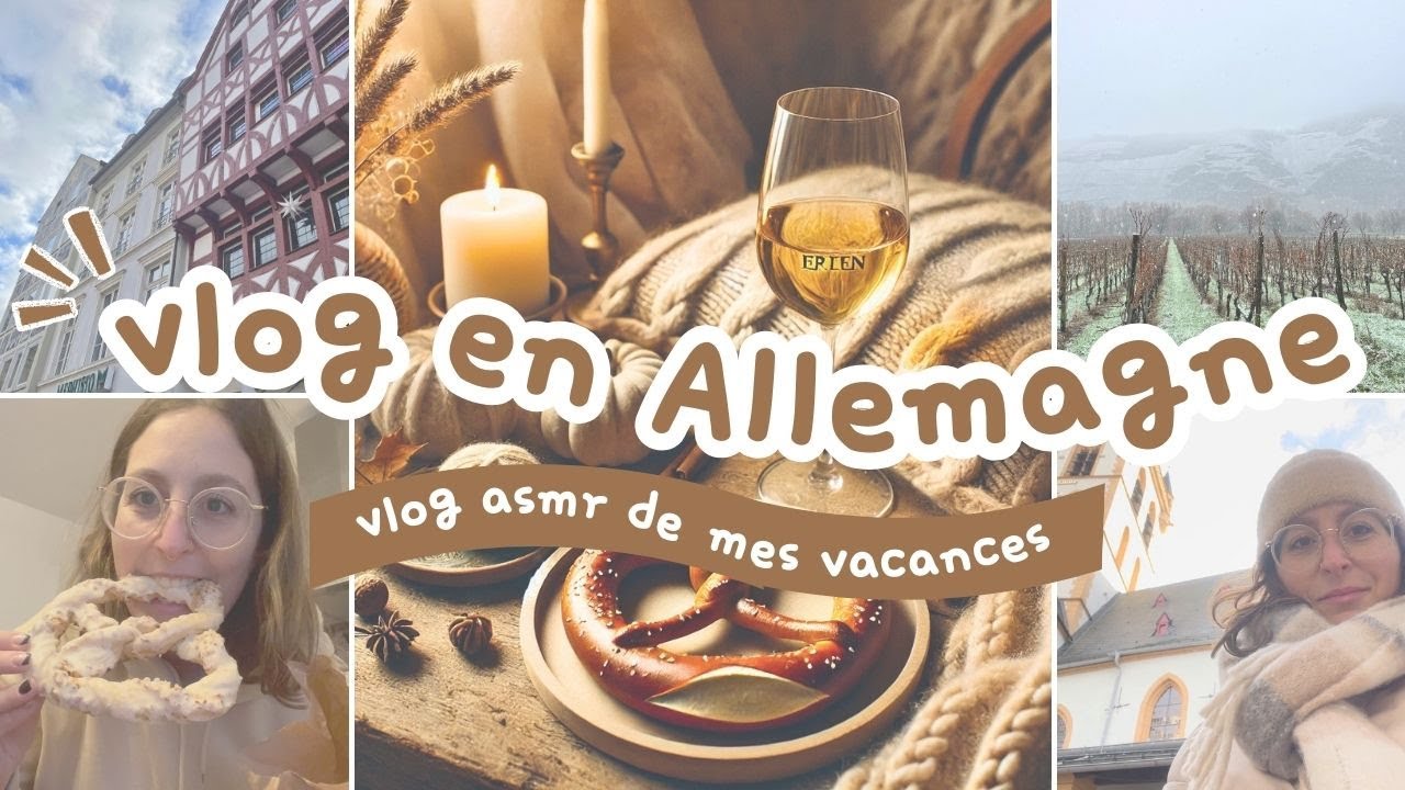 VLOG ASMR - MES VACANCES EN ALLEMAGNE 🥨 (vive les bretzels)