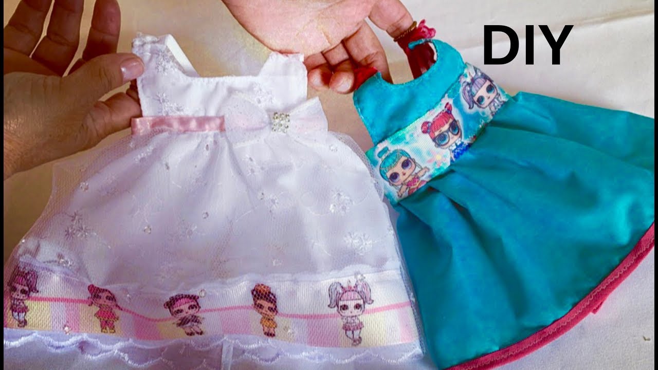 Vestido Lol Surprise para Baby Alive e outras bonecas - DIY - Risoleta