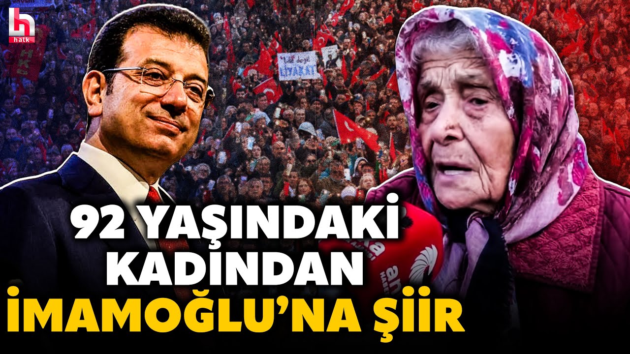 İMAMOĞLU'NA 92 YAŞINDAKİ HEMŞEHRİSİNDEN ŞİİR! Duyanlar duygulandı! İşte gündem olacak o anlar...