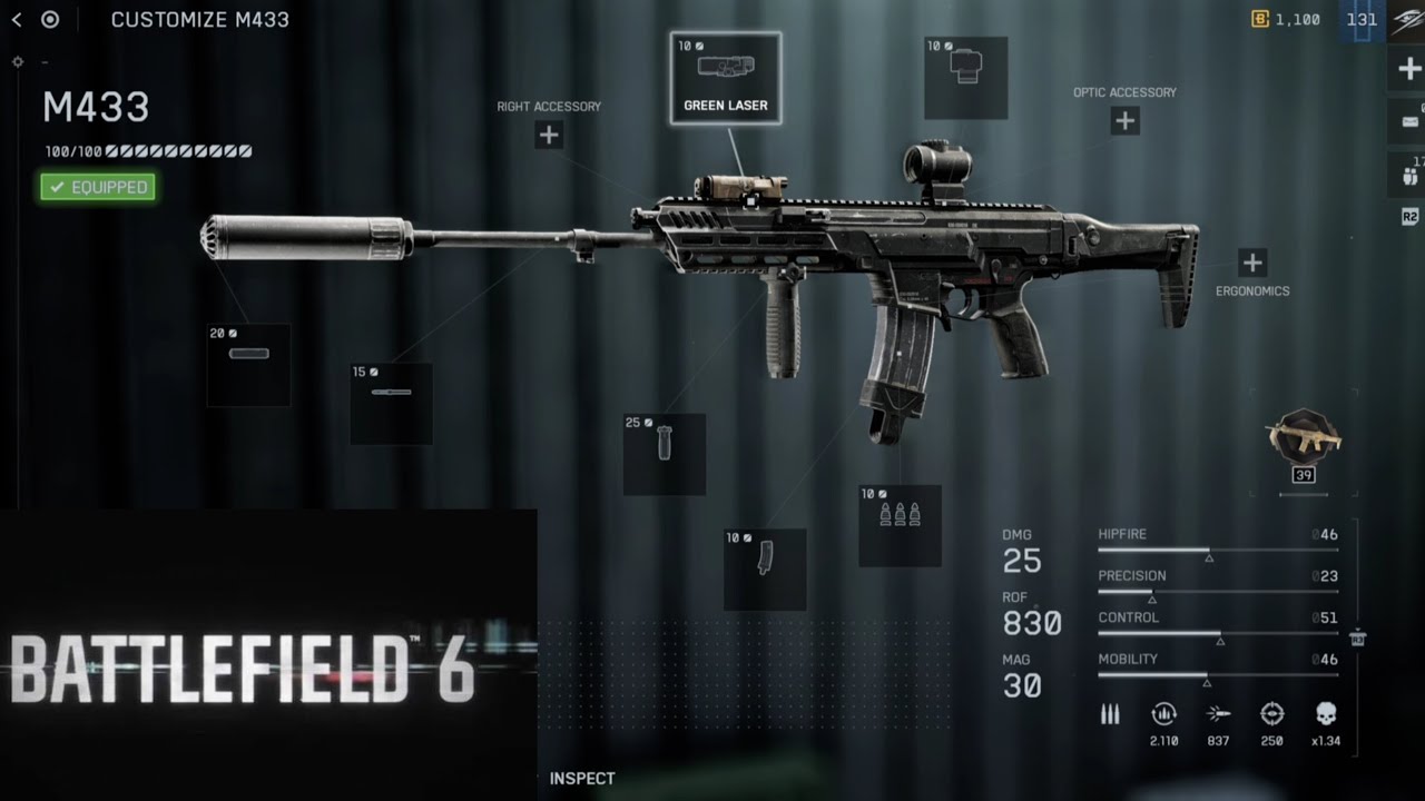 M433 Perfect REDSEC Build+Gameplay#battlefield #redsec #tutorial #customization #mustwatch #insane 