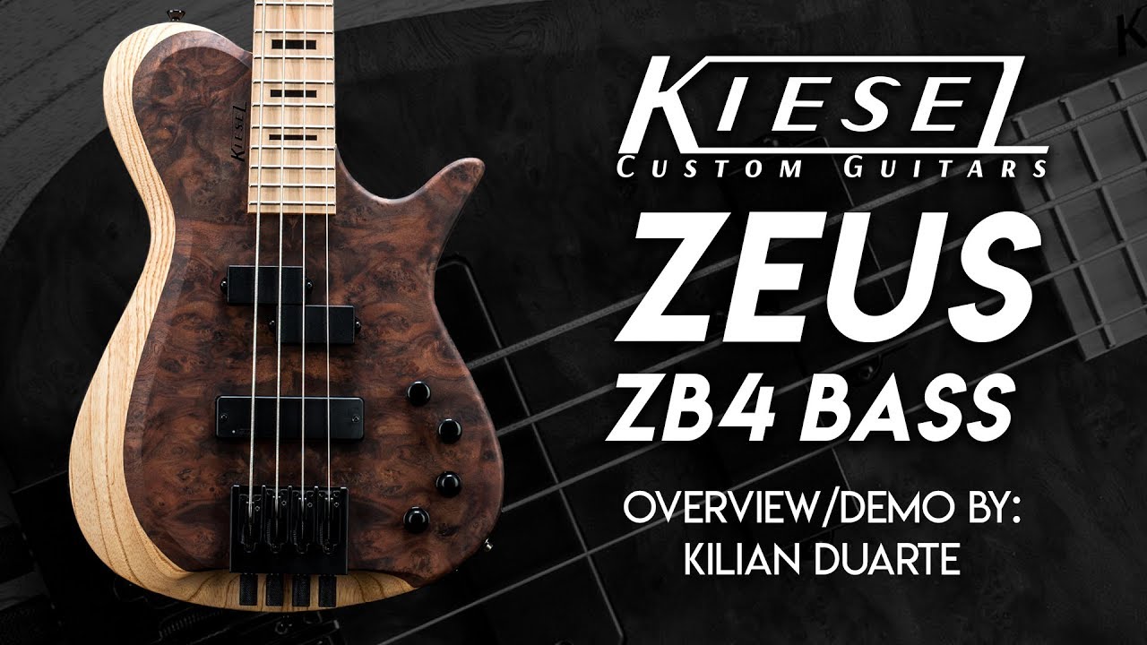 Kiesel Guitars - Zeus ZB4 Bass Overview/Demo - Kilian Duarte