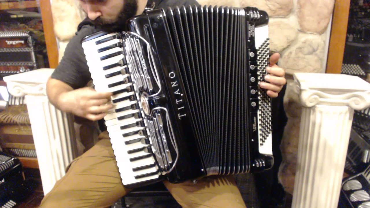 4809 - Black Titano Virtuoso Piano Accordion LMMH 41 120 $2999