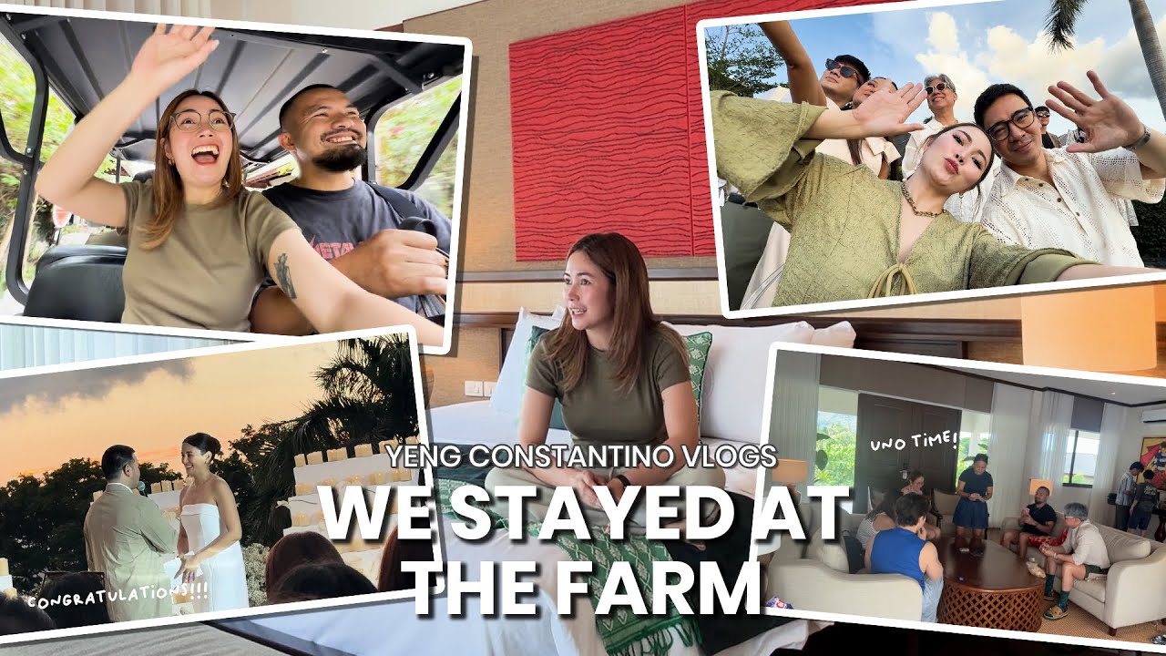 Our Stay At The Farm San Benito | The Pratty’s Wedding Anniv, Bonding With Friends | Yeng  Vlog