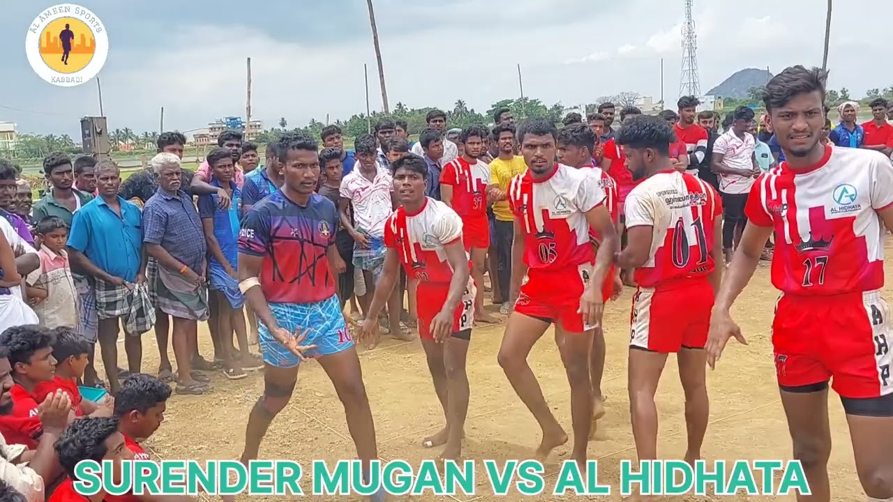 SURENDER MUGAN VS AL HIDHATA//MADURA KABBADI MATCH PULIANGUDI ALL AMEEN SPORTS