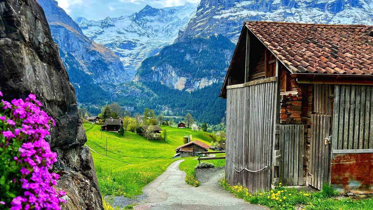 Grindelwald, Switzerland 4K - the most beautiful villages in the world - A fairytale village