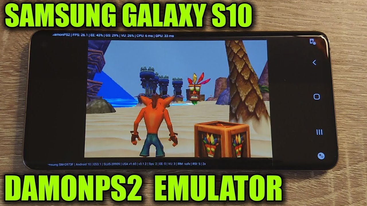 Samsung Galaxy S10 (Exynos) - Crash Twinsanity - DamonPS2 v3.1.2 - Test