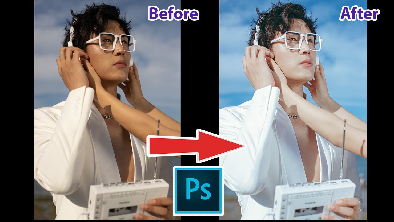 Photoshop tutorials | Color grading outdoor portrait photos| Free Preset | N5studio