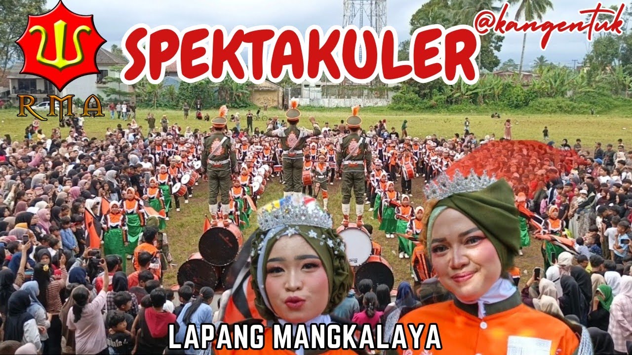 DISPLAY Drumband RMA Terbaru di lapang mangkalaya Cisaat