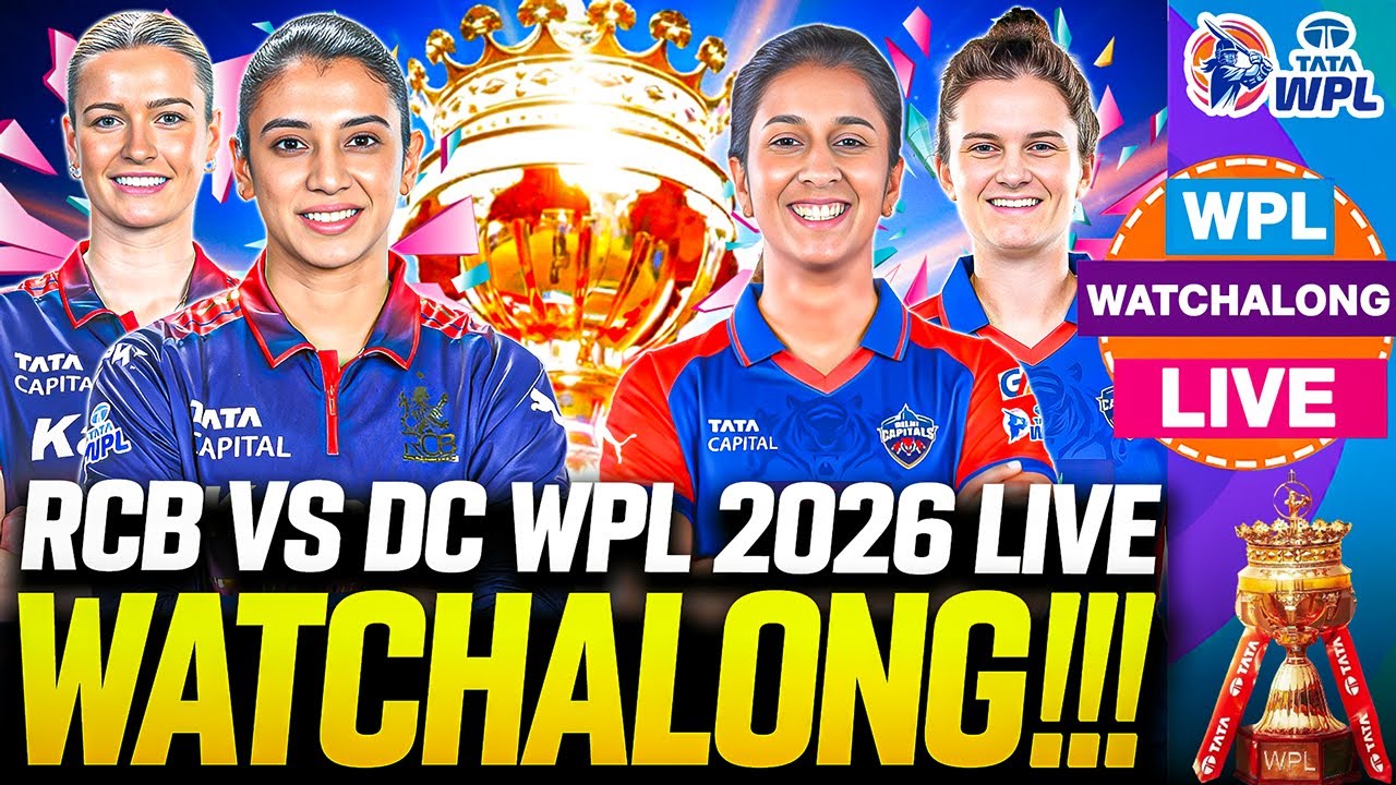 🔴 WPL 2026 LIVE: RCBW vs DCW | Can Delhi Shock the RCB Tonight? 🤯 | Live Watchalong 