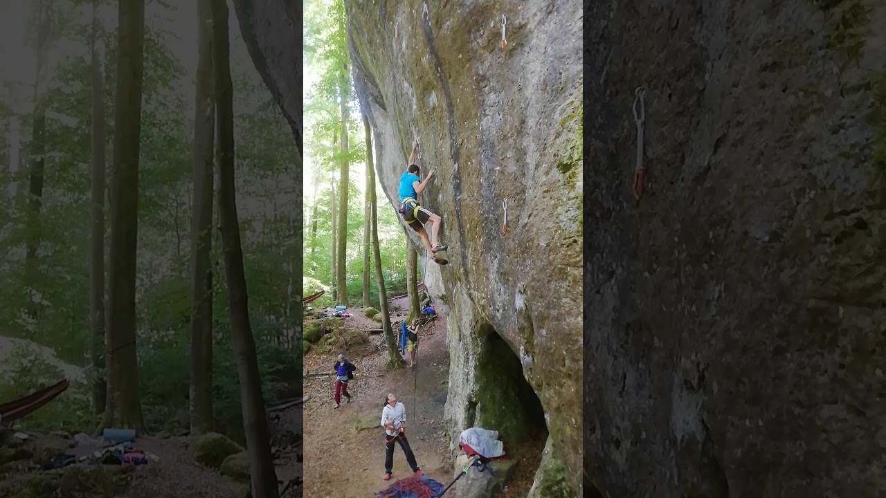 Kaum Zeit zum Atmen 8a+, Luisenwand, Frankenjura