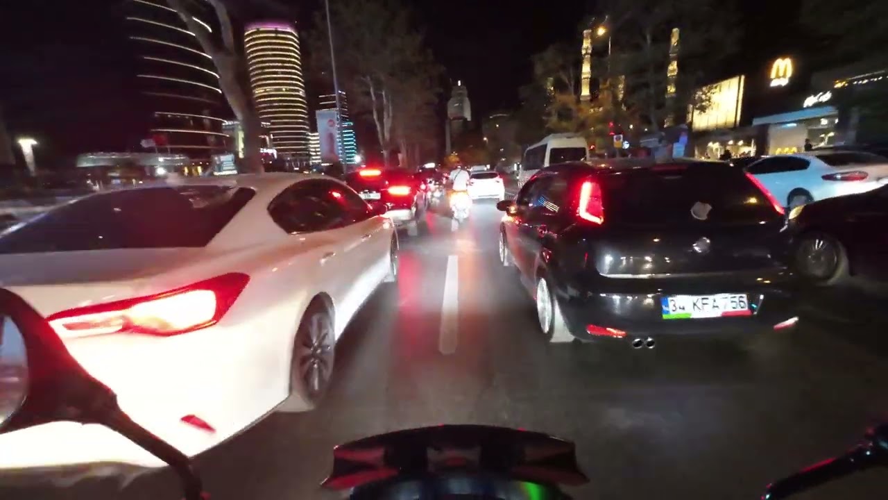 NIGHT RIDE IN ISTANBUL | SYM JET X 125 | POV RIDE DJI osmo action 3- 5 #motovlog # #motorcycle