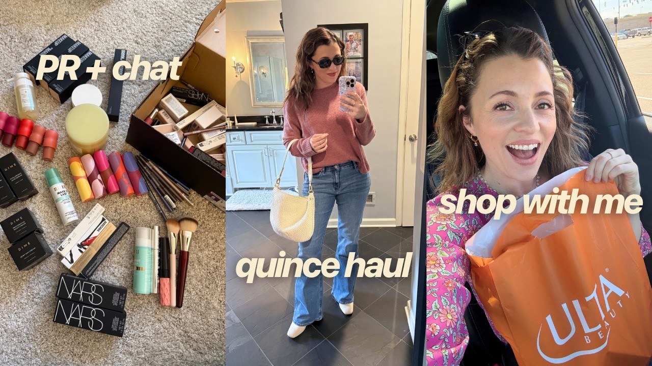 VLOG: Carolyn Bessette sunglasses, Decluttering my PR makeup, Skincare at Ulta, Quince spring haul