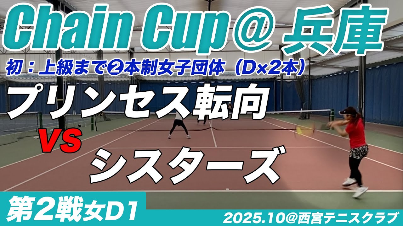 #ChainCup兵庫 上級まで２本制女子団体 ダブルス１